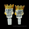 New Design Crown Ghost Head Glass Cigarette Bowl Glass Hookah Shisha Head Bowl